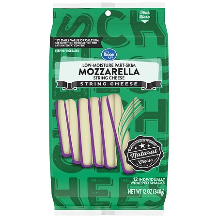 KROGER, LOW-MOISTURE PART-SKIM MOZZARELLA STRING CHEESE