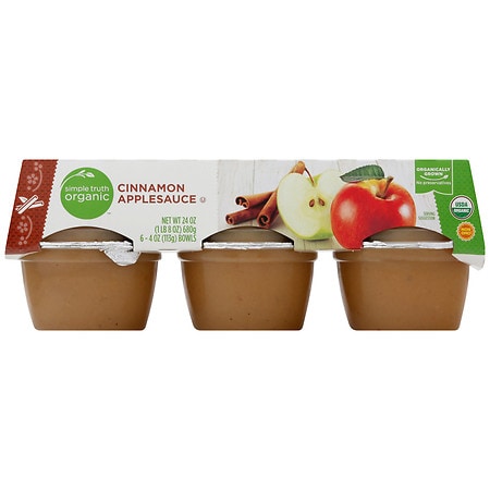 SIMPLE TRUTH ORGANIC, APPLE SAUCE, CINNAMON