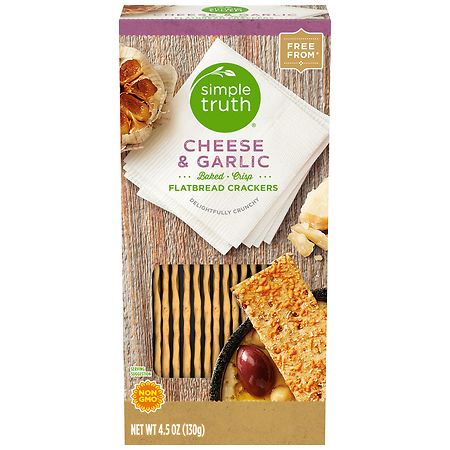 Simple Truth Organic Cheese & Garlic Flatbread Crackers