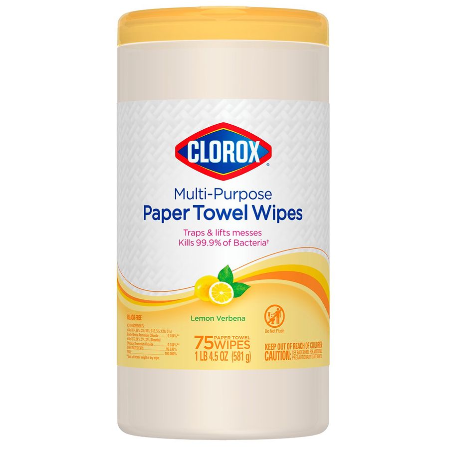 Clorox Multi-Purpose Paper Towel Wipes Lemon Verbena Scent