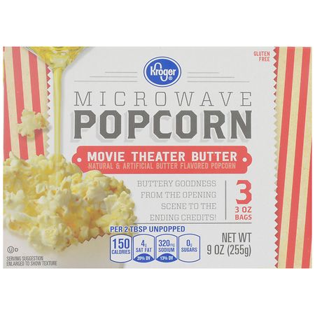 Kroger Movie Theater Butter Microwave Popcorn