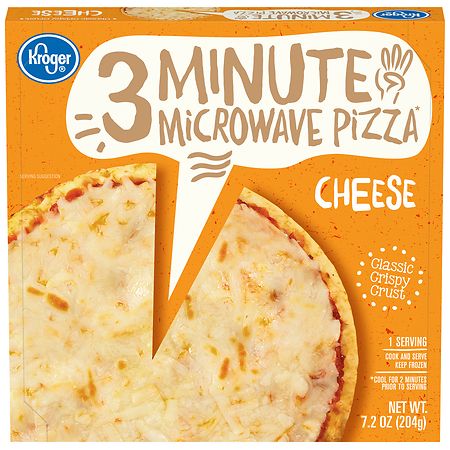 Kroger 3 Minute Microwave Cheese Pizza Box
