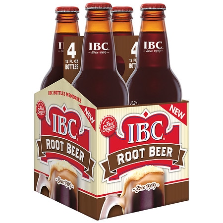 UPC 072796000168 product image for IBC Real Sugar Root Beer - 12.0 fl oz x 4 pack | upcitemdb.com