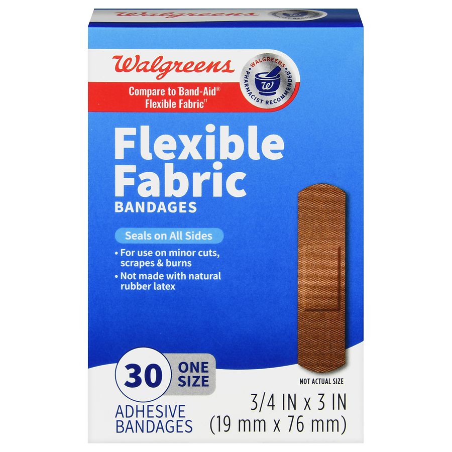 Walgreens Flexible Fabric Bandages, Light | Walgreens