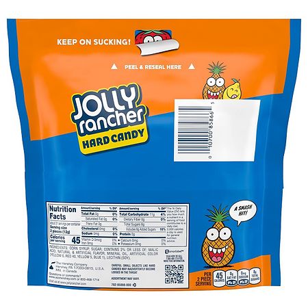 Jolly Rancher Fruity Bash Assorted Fruit Flavored Hard Candy Bag Walgreens