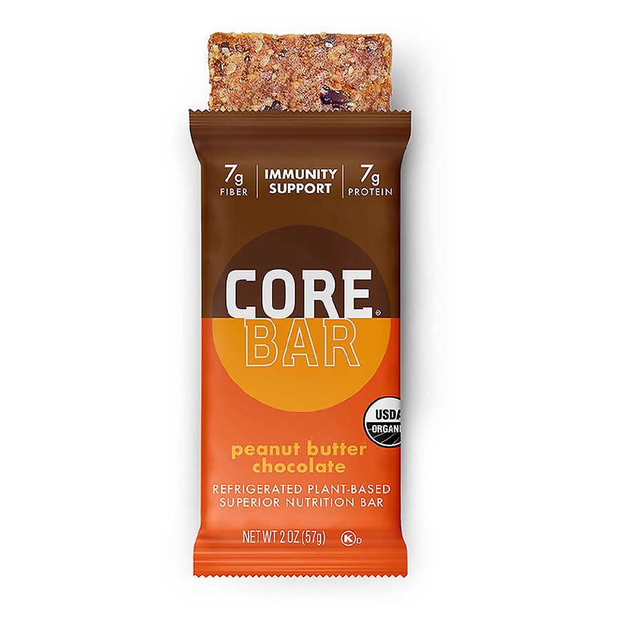 Core Bar, Overnight Oat + Probiotics, Organic, Peanut Butter Chocolate