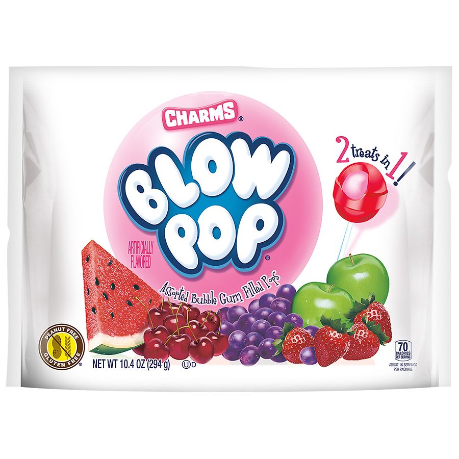 Blow Pop Assorted Flavor Gum-Filled Lollipops | Walgreens