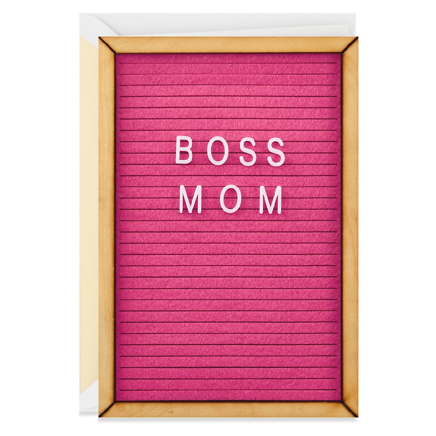 Hallmark Signature Mother's Day Card, Pink Felt Letterboard