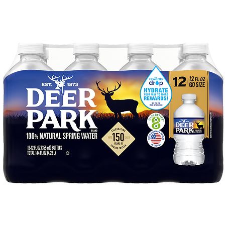 Deer Park Brand 100% Natural Spring Water - 12pk/12 fl oz Bottles