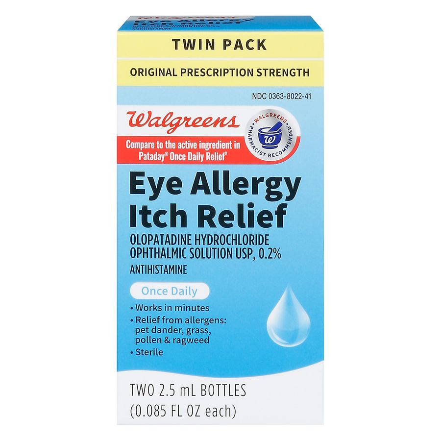 Walgreens Eye Allergy Itch Relief Drops Twin Pack | Walgreens