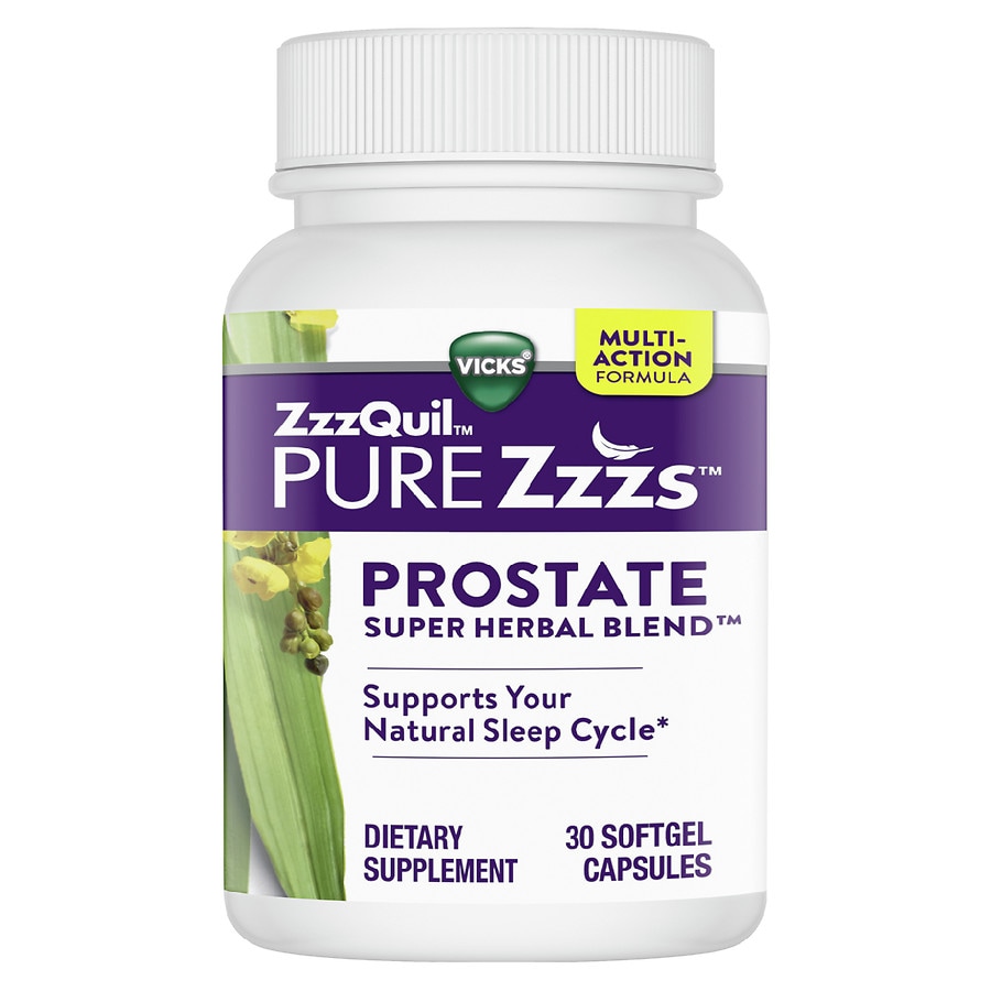 PURE Zzzs Prostate Super Herbal Blend, Nighttime Melatonin Sleep Aid