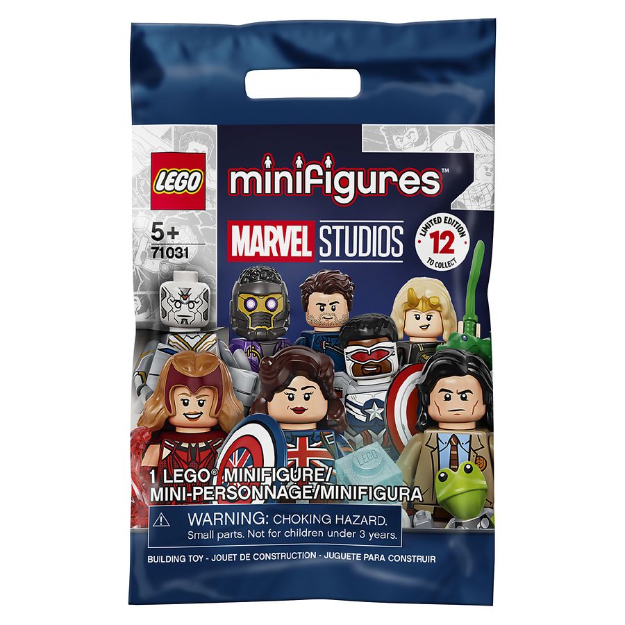 Display case frame for Lego Marvel Avengers Minifigures Cracked style 