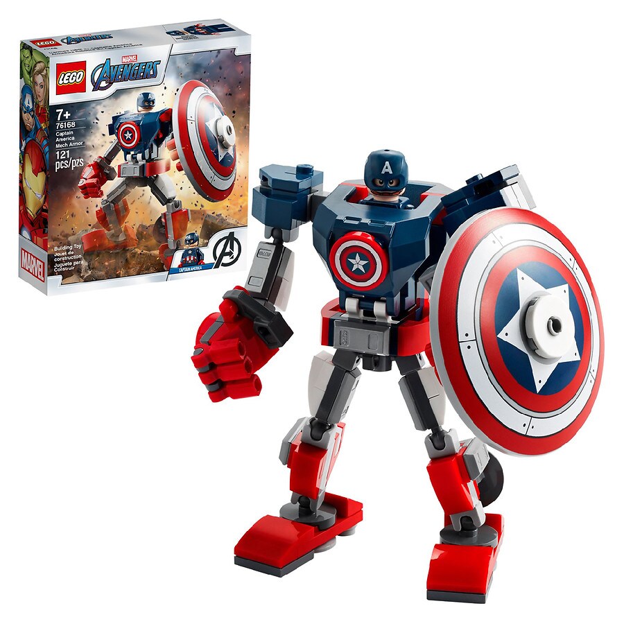 Lego Super Heroes Captain America Mech Armor 76168