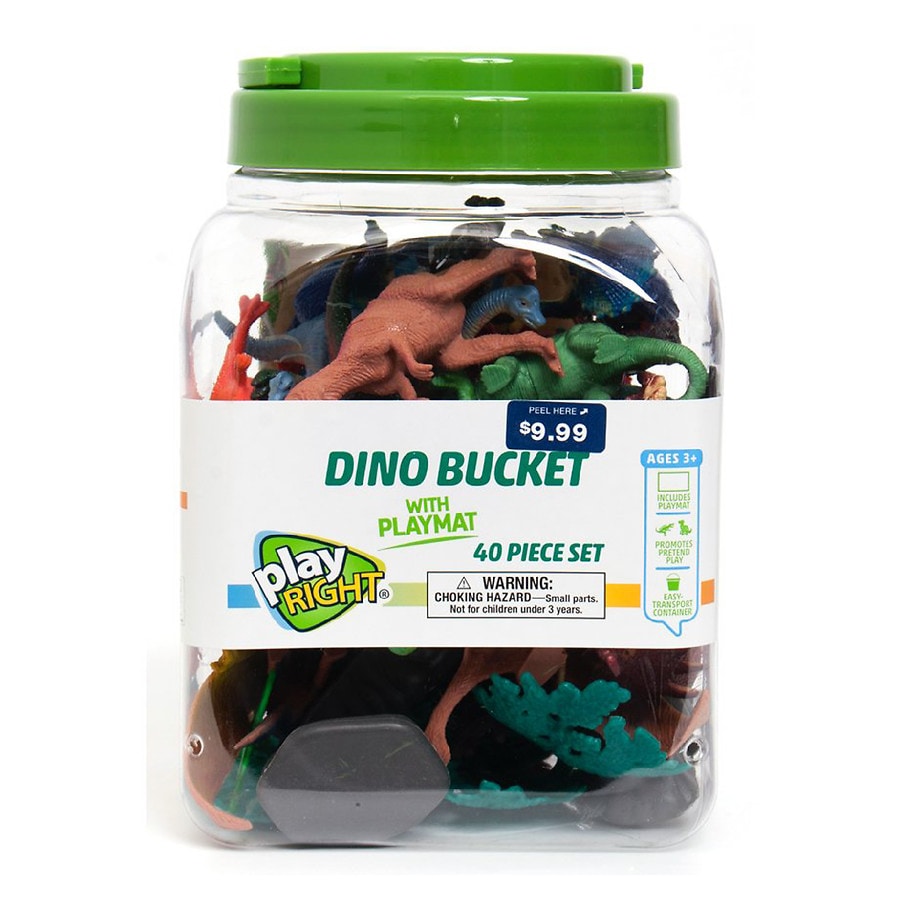 Playright Dinosaur 40 Piece Bucket