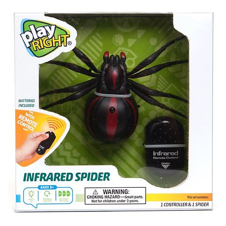 Play Right Infrared Insect Remote Control Electric Black Widow Spider Animal Gld 