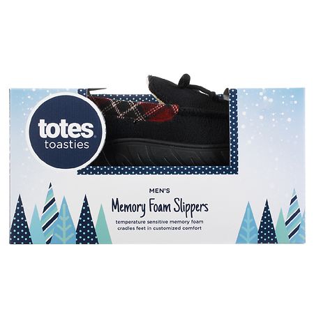 totes Men Moccasin Memory Foam Slipper 