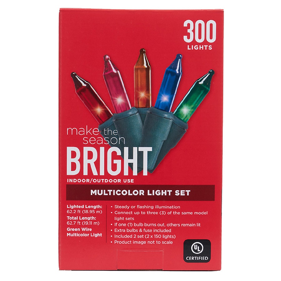 Festive Voice Multi-Color Light Set 300 Count