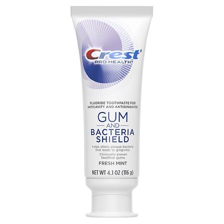 crest gum and bacteria shield