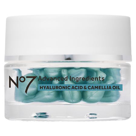 No7 Advanced Ingredients Hyaluronic Acid & Camellia Oil Facial Capsules - 30.0 ea