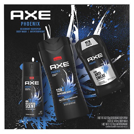 UPC 079400486707 product image for AXE Phoenix Body Spray, Antiperspirant Deodorant Stick and Body Wash - 1.0 set | upcitemdb.com