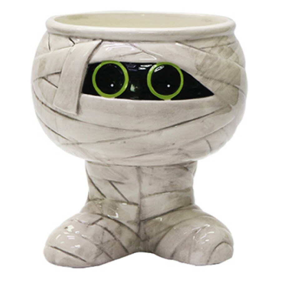 Festive Voice Ceramic Mummy Candy Bowl