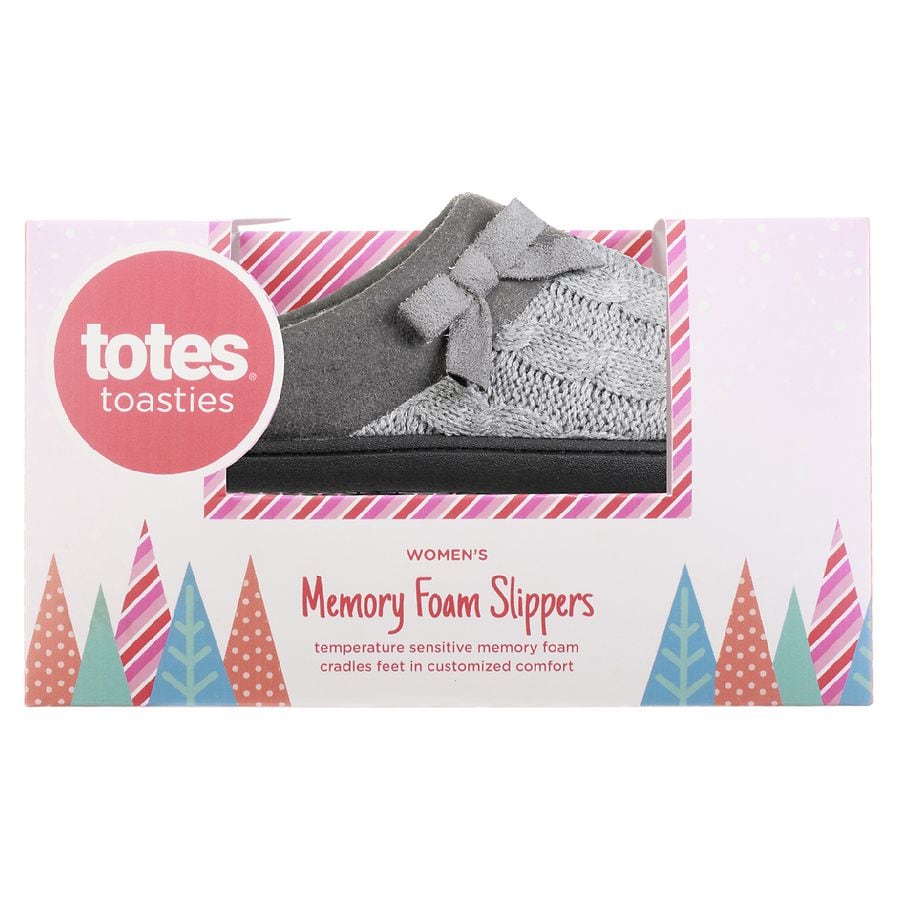 totes Women Memory Foam Hoodback Slipper X-Large, Cable