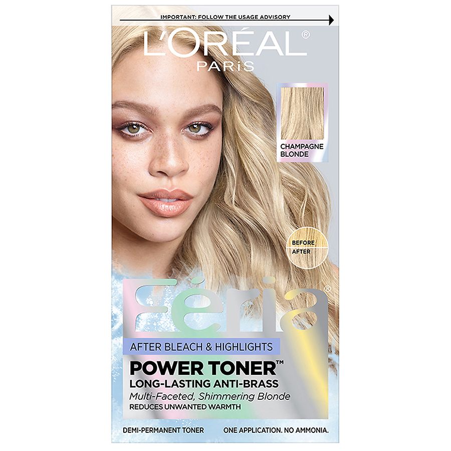 L'Oreal Paris Feria Power Toner, Long Lasting Anti Brass Toner Natural Blonde 9N