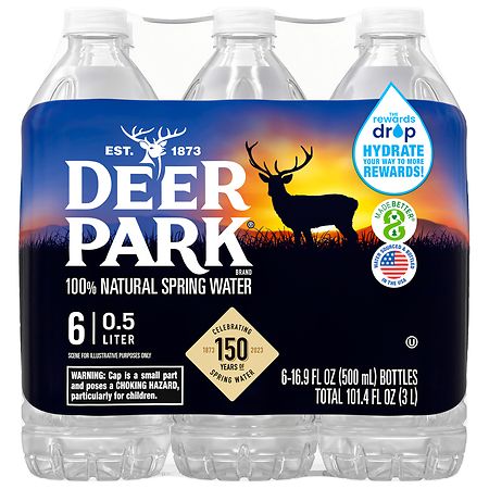 Deer Park Natural Spring Water, 16.9 Fl. Oz., 6 Count