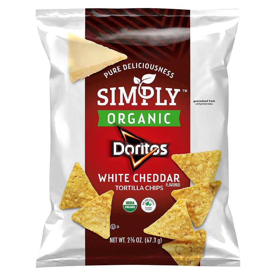 Doritos Simply Organic Tortilla Chips White Cheddar