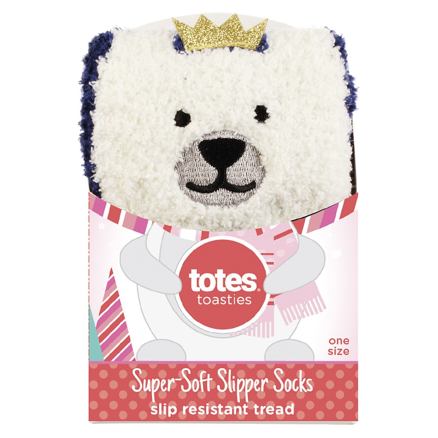 totes Slipper Socks Polar Bear