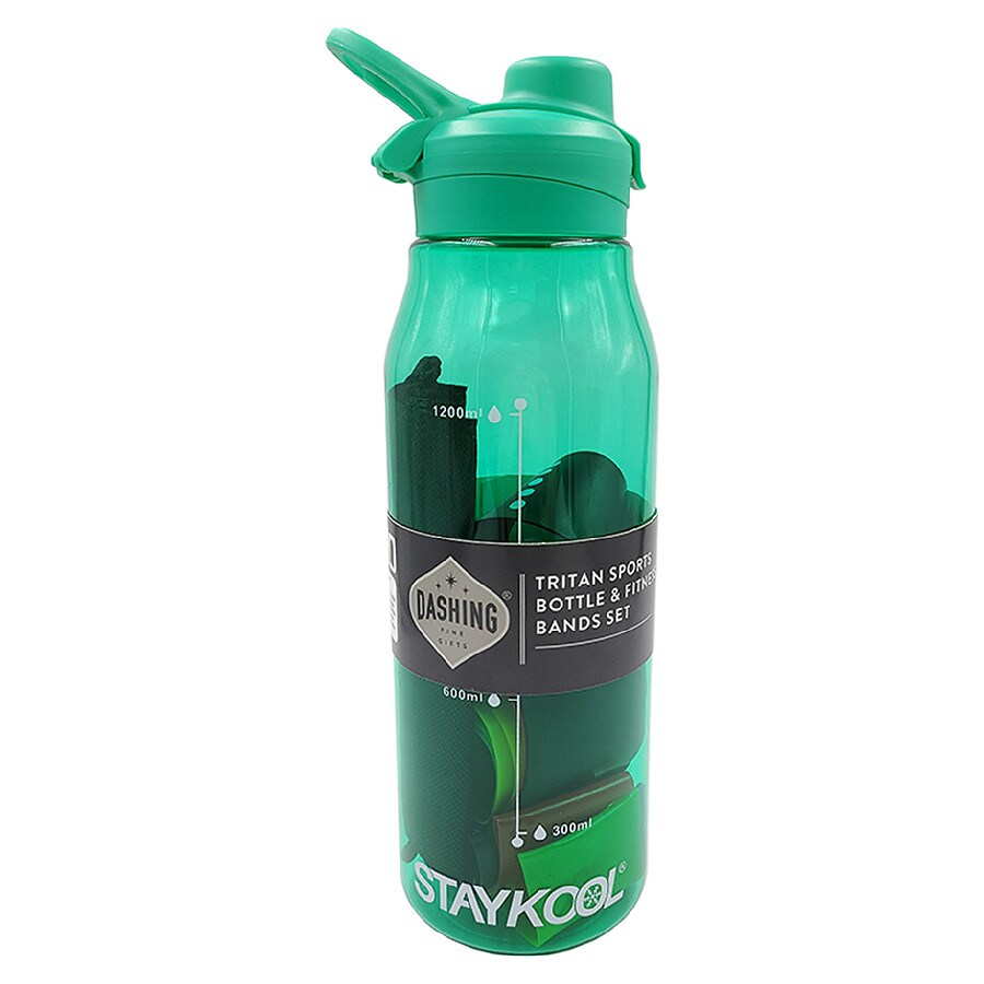 Dashing Water Bottle and Resistance Band Set