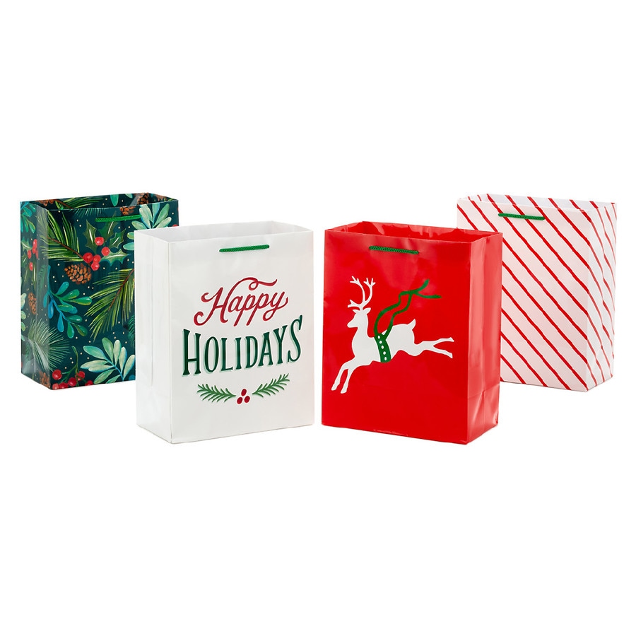 Inspirations from Hallmark Medium Christmas Gift Bag Assortment