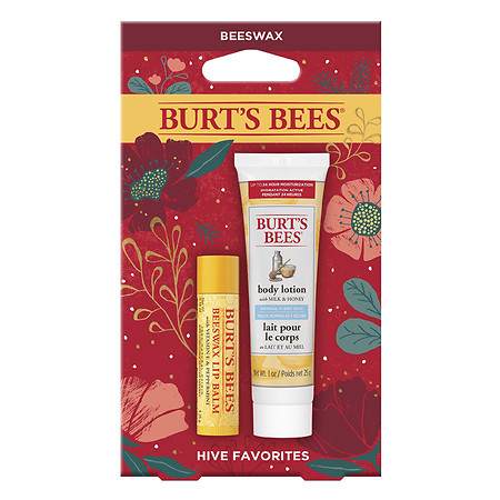 Burt s Bees? Hive Favorites Beeswax Holiday Gift Set  2 Products - Beeswax Lip Balm and Body Lotion