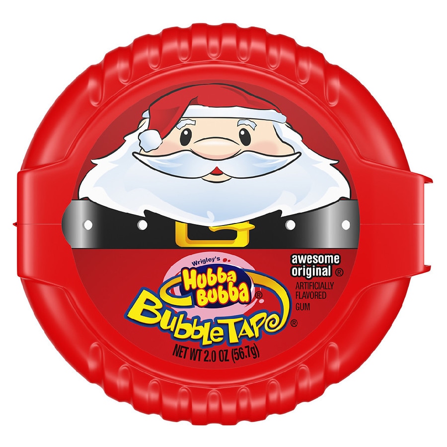 Hubba Bubba Original Bubble Gum Holiday Christmas Tape