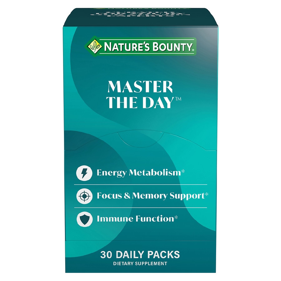 Nature's Bounty Curated Combinations Master the Day, Vitamin Pill Packs