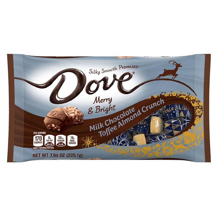 Dove Promises Milk Chocolate Toffee Almond Crunch Christmas Candy