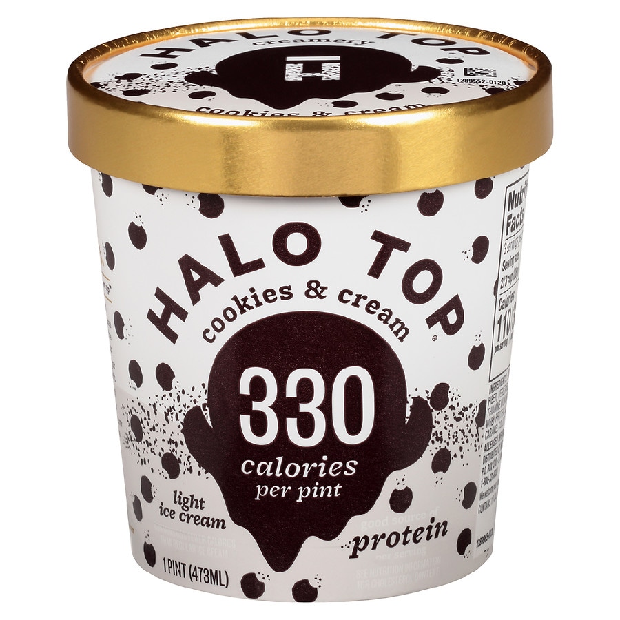 Halo Top Cookies & Cream Light Ice Cream