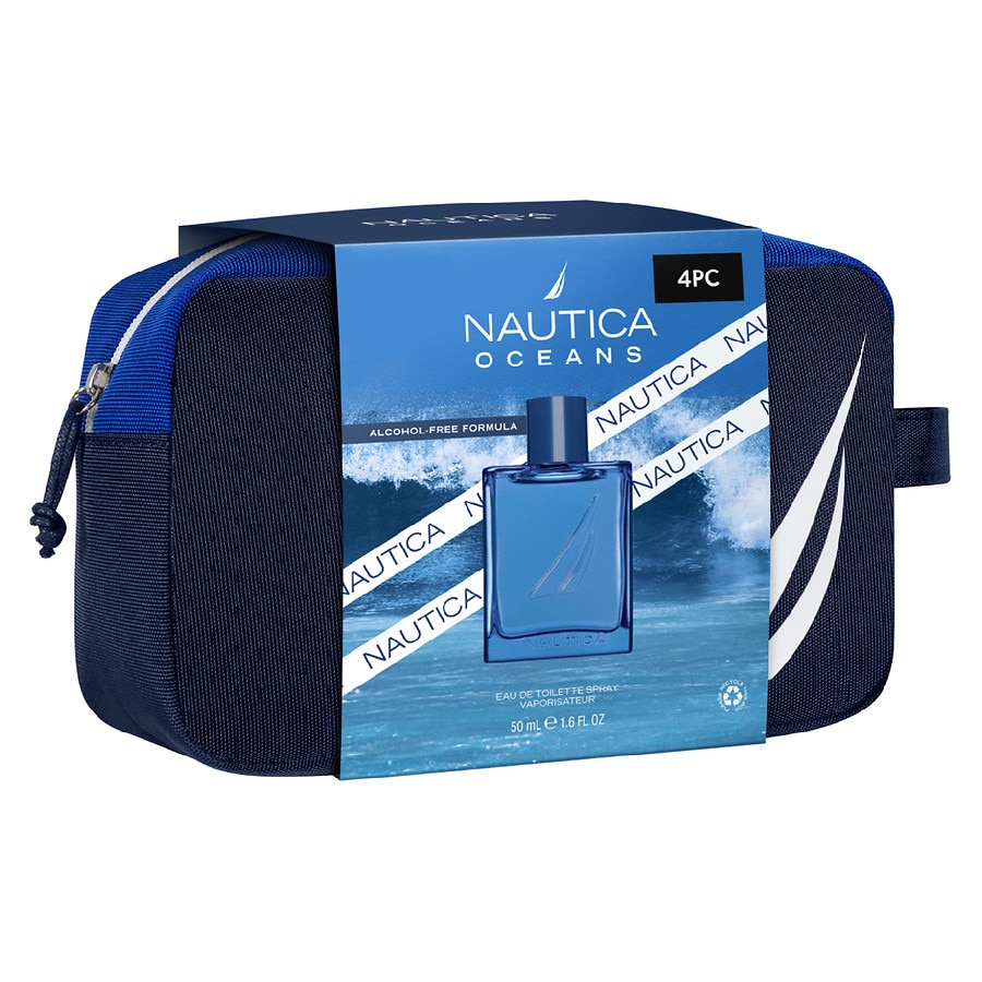 Nautica Oceans Eau de Toilette + Toiletry Bag