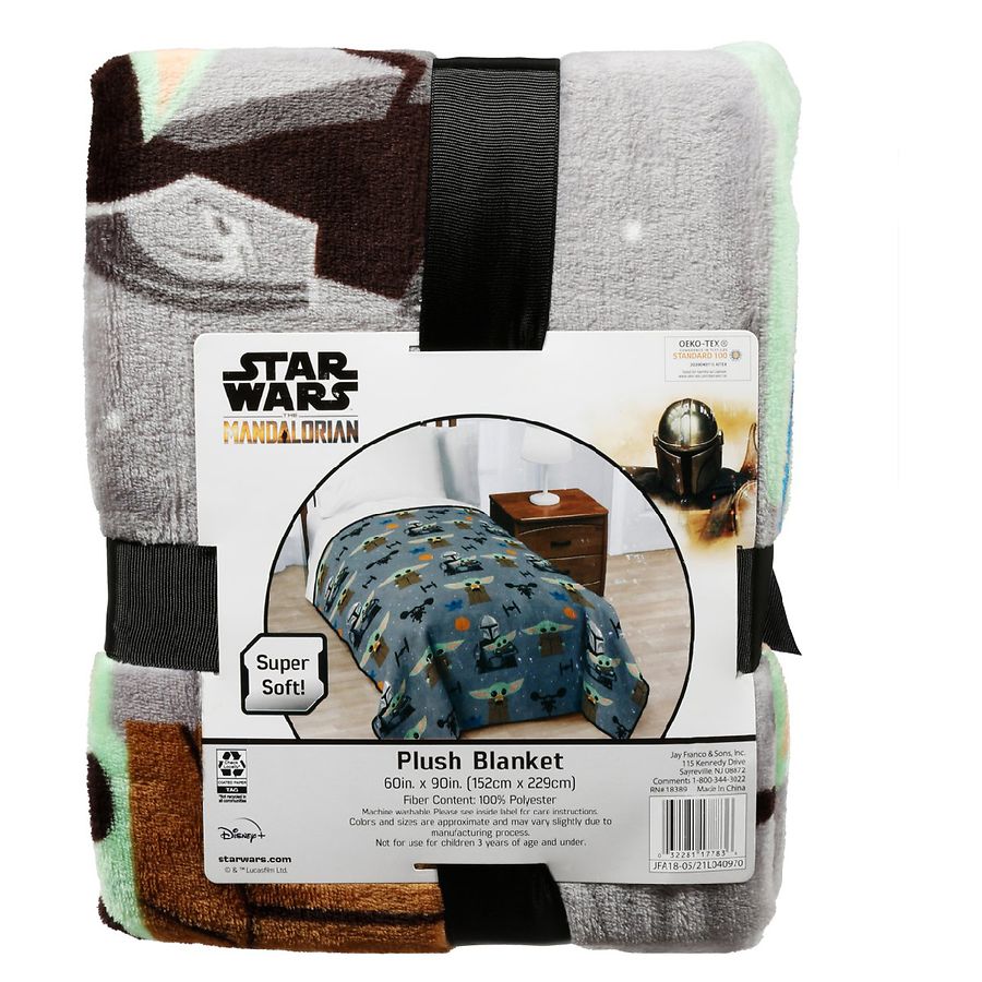 The Mandalorian Star Wars The Mandalorian This is the Way Blanket Grey