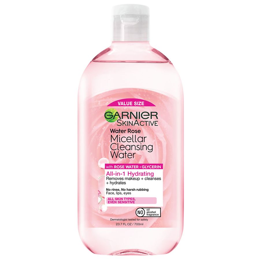 Garnier SkinActive Micellar Water Rose Micellar Cleansing Water, Hydrating