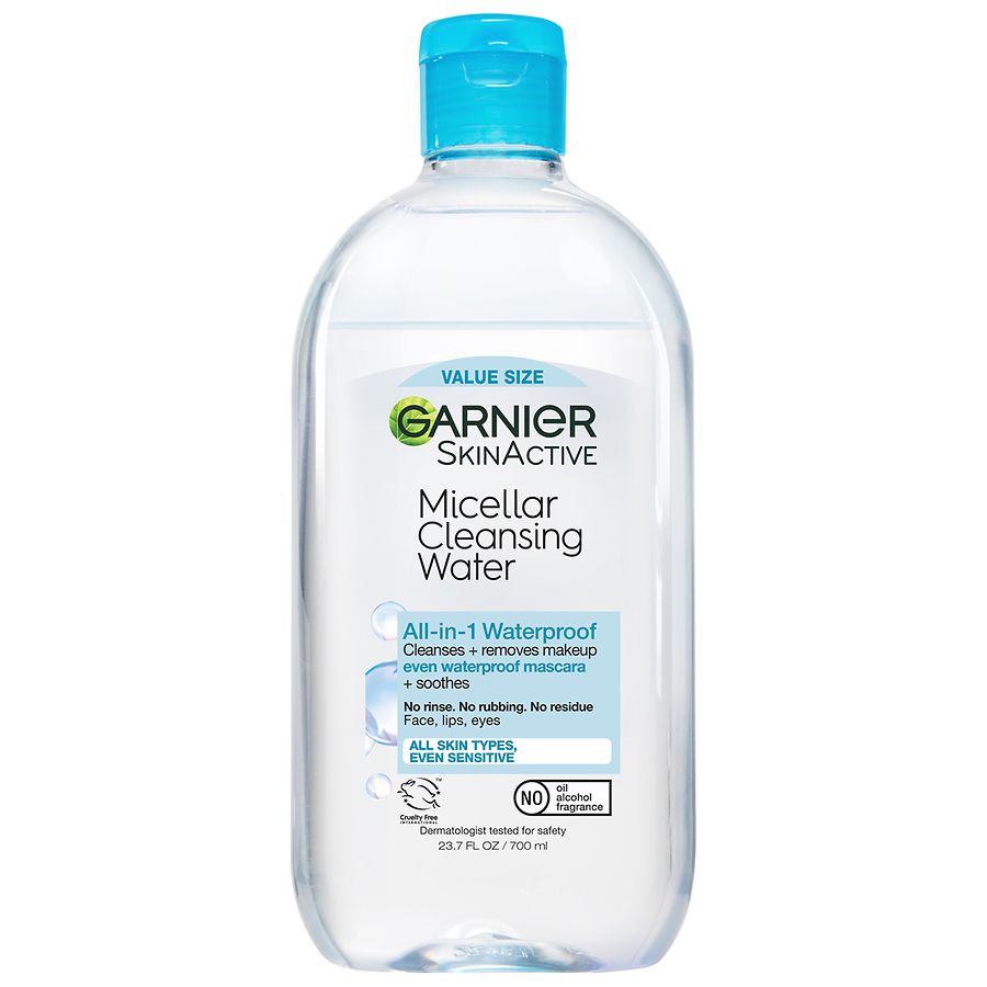 Garnier SkinActive Micellar Cleansing Water, For Waterproof Makeup