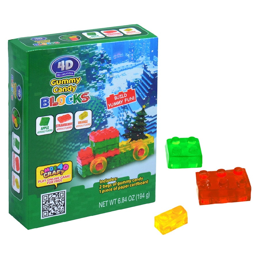 Amos Gummy Block Truck Strawberry, Apple, Orange, Pineapple