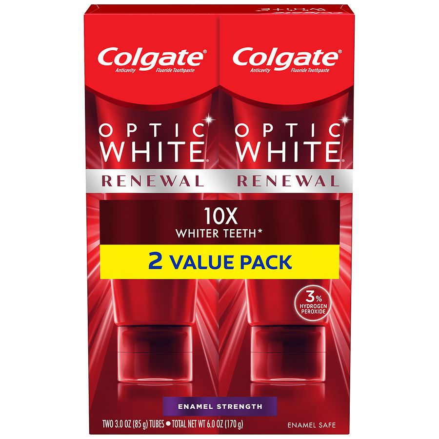 Colgate Optic White Renewal Whitening Toothpaste Enamel Strength