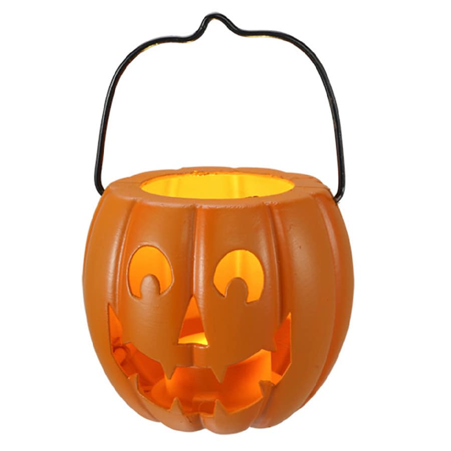 Festive Voice Mini Light Up Lantern Pumpkin