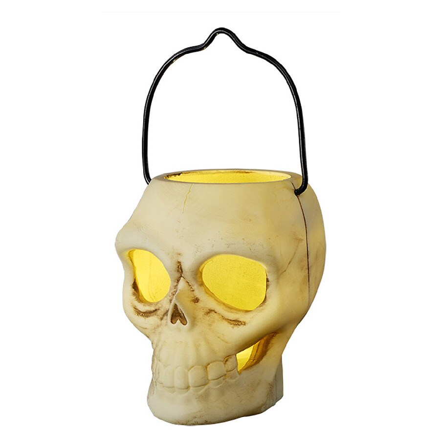 Festive Voice Mini Light Up Lantern Skull