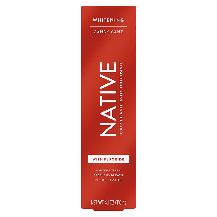 Native Whitening Candy Cane Fluoride Toothpaste