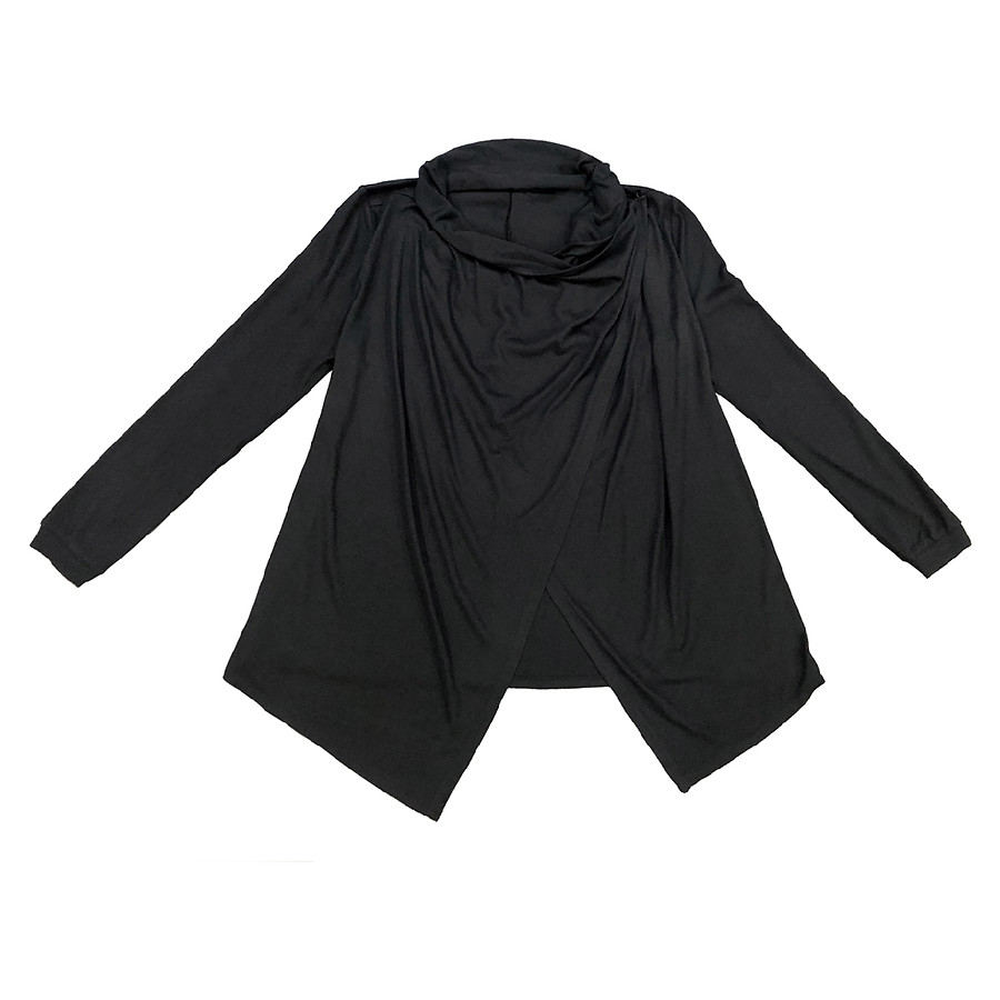 West Loop Wrap Cardigan, Black