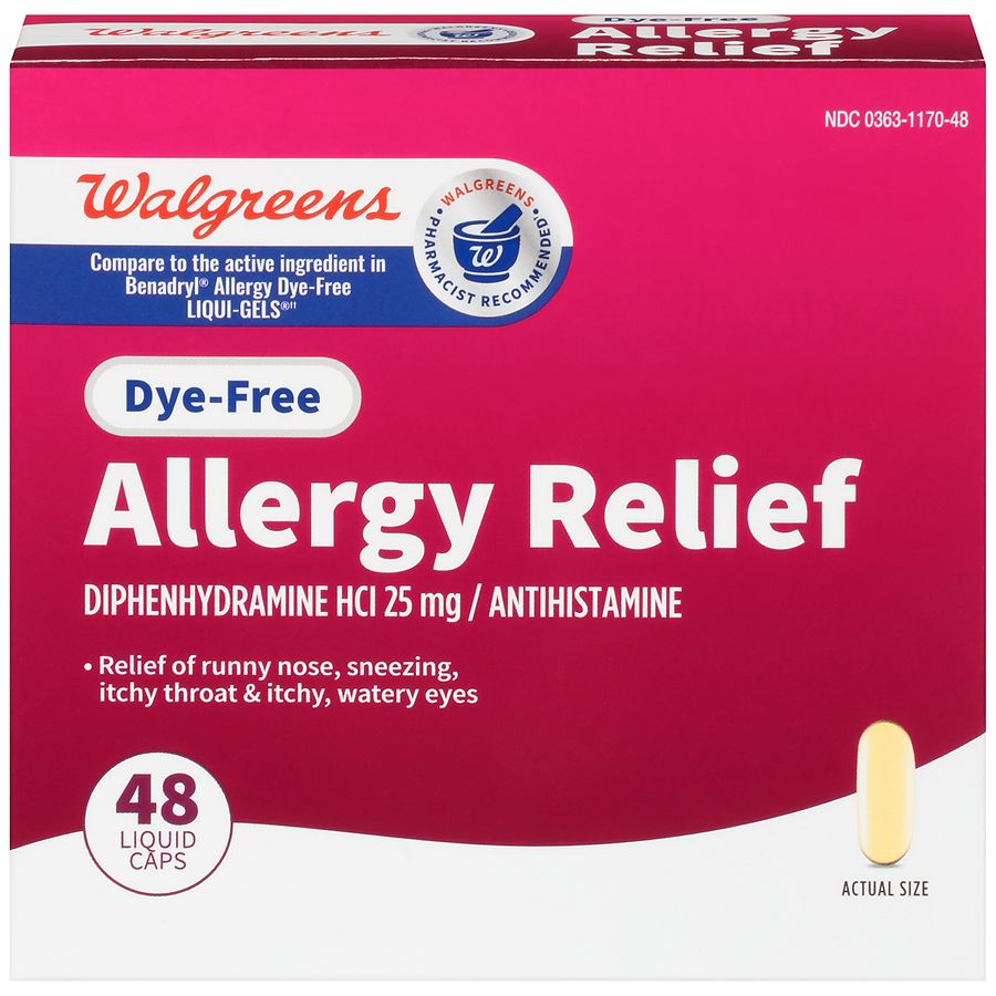 Walgreens Wal-Dryl Allergy Dye Free Liquid Caps | Walgreens