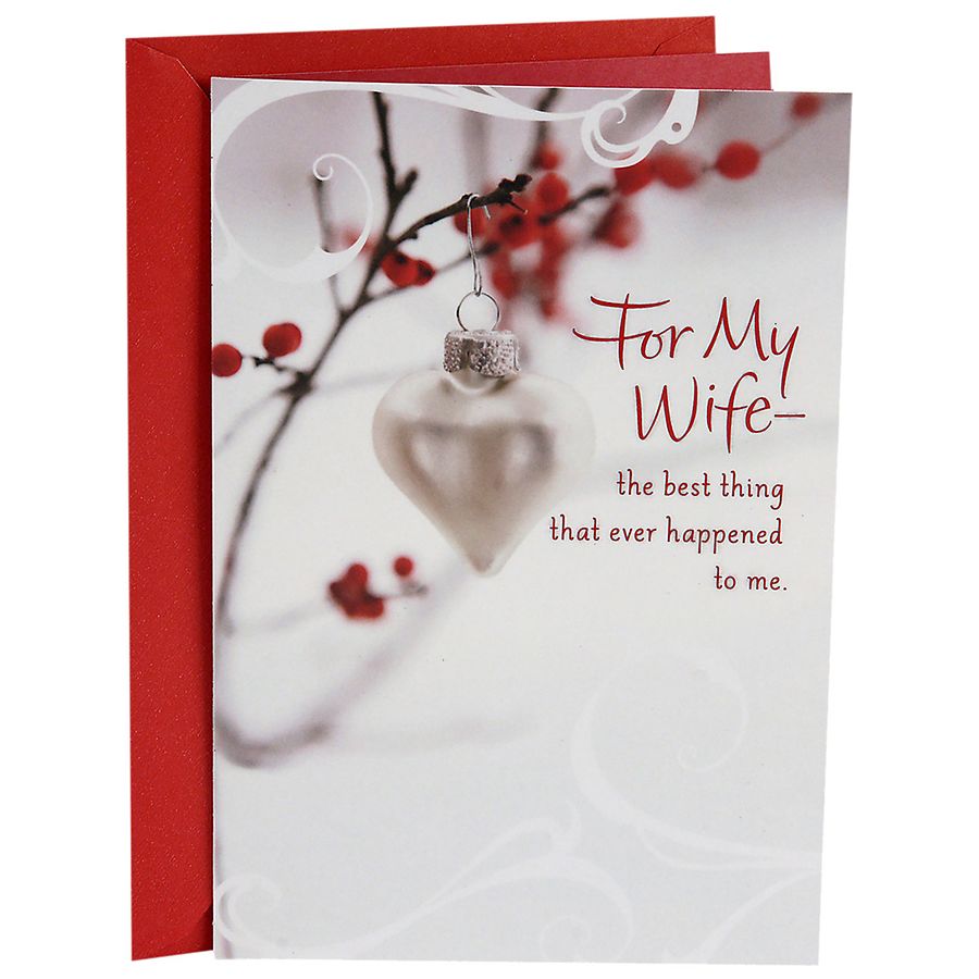 Hallmark Christmas Card for Wife, Heart of All Good Things