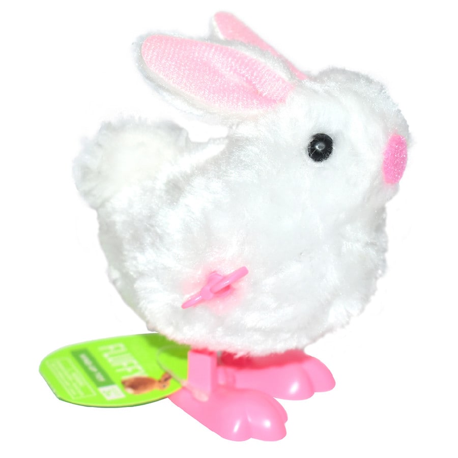 Happy Go Fluffy Easter Bunny Wind Up Toy